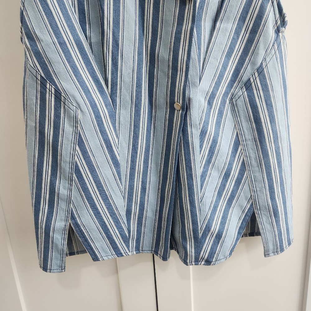 Isabel Marant Striped Sleeveless Snap Top size 38 US 6. T1 - Picture 10 of 14